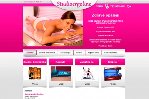 Webové stránky Studioergoline 