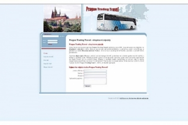 Design pro www stránky Prague Trading travel 