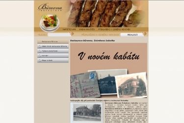 www stránky restaurace Bůrovna 