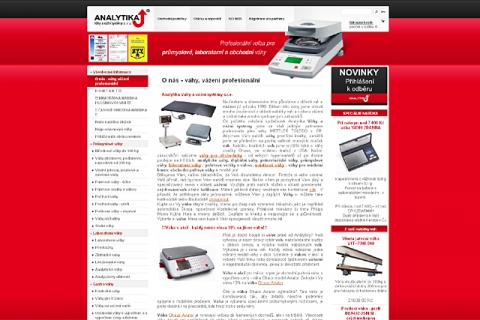 Analytika - prodej a servis vah 