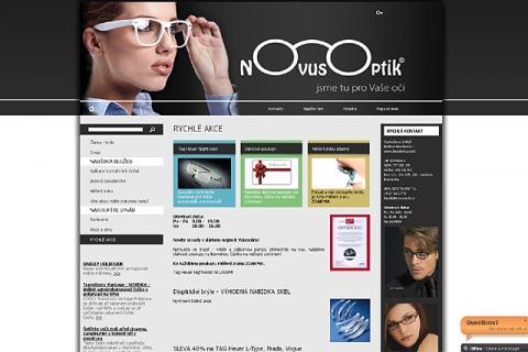 Novusoptik - nový design webu 