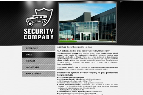 Stránky Security company 